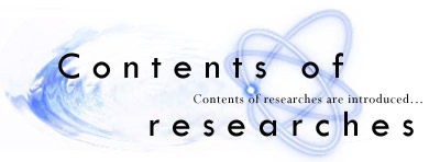 Contents of researches
